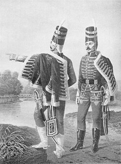 Officers from Bulgarian hussar regiment in Russia (1776–1783)