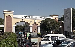 Karachi University is the city's largest by number of students, number of departments & occupied land area.