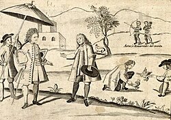 Peninsulares, Criollo, Native Filipinos (Indios) and Aetas, detail from Carta Hydrographica y Chorographica de las Yslas Filipinas (1734)