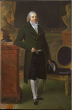 oil painting of Tallyrand, the French ambassador