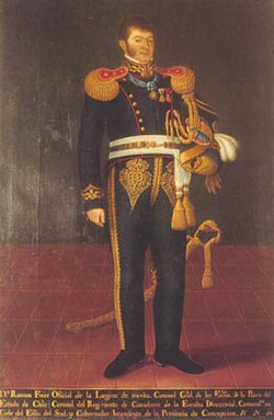 Ramon Freire, Bernardo O'Higgins' closest ally, who was ultimately to depose him.