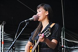 Nive Nielsen in 2016, Greenlandic singer and songwriter
