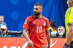 Salah playing for Egypt in the 2026 FIFA World Cup.