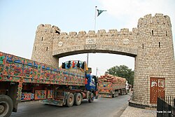 The city serves as a gateway to the Khyber Pass, whose beginning is marked by the Khyber Gate.