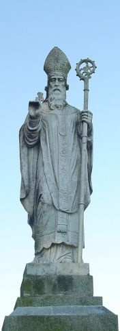 Statue of St. Patrick of the Celtic Church, who was famous for proselytizing