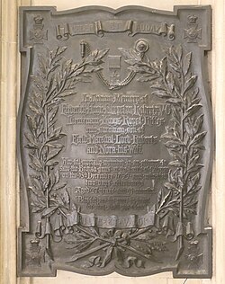 Memorial in Winchester Cathedral