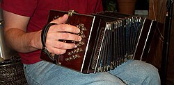 Early bandoneón, constructed c. 1905