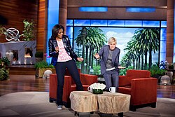 Obama and Ellen DeGeneres dance on the second anniversary of Let's Move!