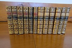 Volumes 1–12 of a 1774 edition of Supplement to Histoire Naturelle, Générale et Particulière