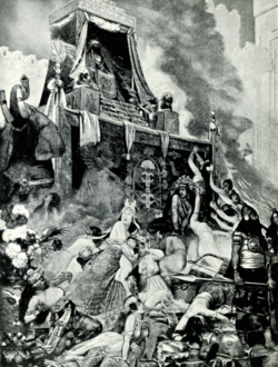 20th-century illustration of the Fall of Nineveh