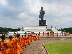 Samanera of Theravada Buddhism, the most practised religion in Thailand
