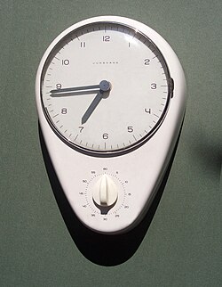 Junghans clock, design by Max Bill[1]