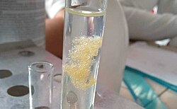 Impure DNA extracted from an orange