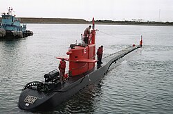 The smallest nuclear-powered submarine, the U.S. Navy's NR-1.