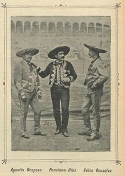 Ponciano Diaz, Agustin Oropeza (brother of Vicente Oropeza) and Celso González (1897).