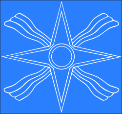 Logo of 'Mtakasto', the oldest Assyrian political party in Syria