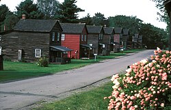 Restored 19th century buildings at Eckley