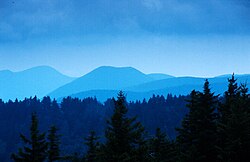 The Blue Ridge Mountains of the Shining Rock Wilderness Area