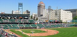 Chukchansi Park in Downtown Fresno, home of the Fresno Grizzlies