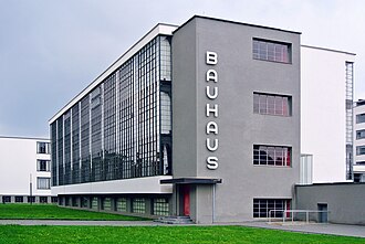 Bauhaus building (Germany). The Bauhaus style co-started modernist architecture.[3]