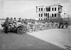No. 1 Australian Light Car Patrol at Aleppo railway station