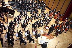 The Orquesta Filarmónica de Jalisco, one of Mexico’s oldest and most prestigious orchestras, based in Guadalajara.