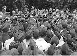 Adolf Hitler visiting Luftwaffe soldiers January 1943.