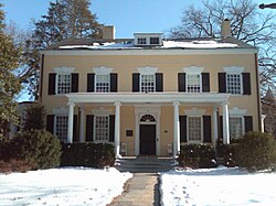 The President's House in Princeton, New Jersey. Completed in 1756, Witherspoon lived here from 1768 to 1779; it is a U.S. National Historic Landmark.