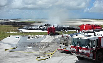 Wreckage of the 2008 B-2 crash