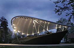 The rotating auditorium of the open air Pyynikki Summer Theatre in Tampere, Finland