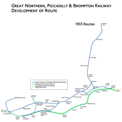 GNP&BR and DR deep-level routes, 1903