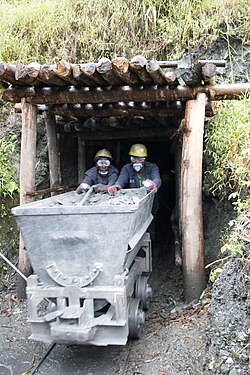 Tungsten mining in Rwanda forms an important part of the country's economy.[82]