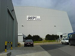 The 007 Stage at Pinewood Studios in 2006, prior to rebuilding.