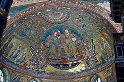 Apse mosaic in the Santa Maria Maggiore