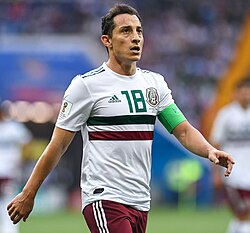 Andrés Guardado is the most capped player in the history of Mexico with 180 caps.