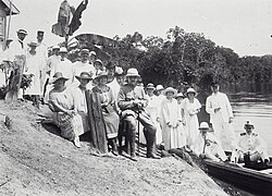 Baron Aarnoud van Heemstra, the governor of the Dutch colony of Suriname, 1923