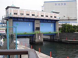 Floodgates in Tokyo, Japan
