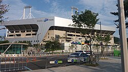 A home stadium of the Samsung Lions, one of the most popular sports teams in the city