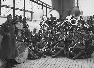 SS Stockholm, 369th Infantry Regiment Band and leader Lt. James Reese in Europe, winter 1918–1919