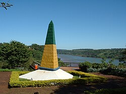 Landmark of the Three Borders – Argentina, Brazil, and Paraguay, in Foz do Iguaçu