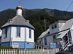 St. Nicholas Russian Orthodox Church, built in 1894 by Tlingit and Serbians in Juneau