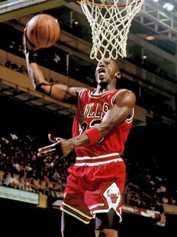 Michael Jordan (pictured in 1987) helped drive Nike sales.