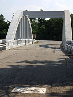 Brush Creek Bridge in Kansas is an example of a structure.