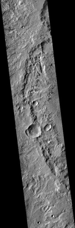 Western side of Wislicenus as seen by CTX camera on MRO