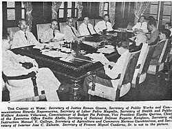 Roxas's cabinet in 1947
