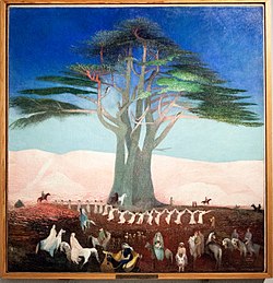 'Pilgrimage to the Cedars of Libanon' – painting by a Hungarian painter, Csontváry Kosztka Tivadar