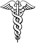 The caduceus, traditionally associated with Mercury (the Roman patron-god of merchants), continues in use as a symbol of commerce.[17]