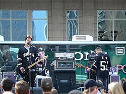 Bowling for Soup performing before the Dallas Stars' run in the 2008 Stanley Cup playoffs