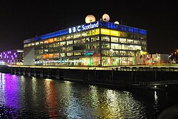 BBC Scotland's current Pacific Quay headquarters in 2016