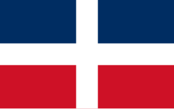 Original flag of the Dominican Republic (up to 1849)